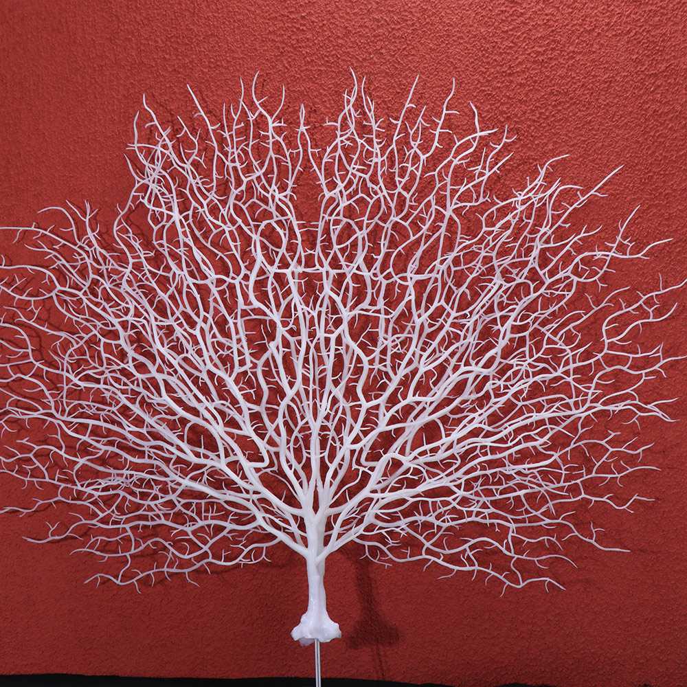 Aquarium Planted Tree - ต้นไม้ทะเลจำลองสำหรับตู้ปลา ต้นไม้พลาสติกเทียม ต้นไม้ทะเล ต้นไม้ปะการัง ต้นไม้ทะเลรูปทรงนกยูง