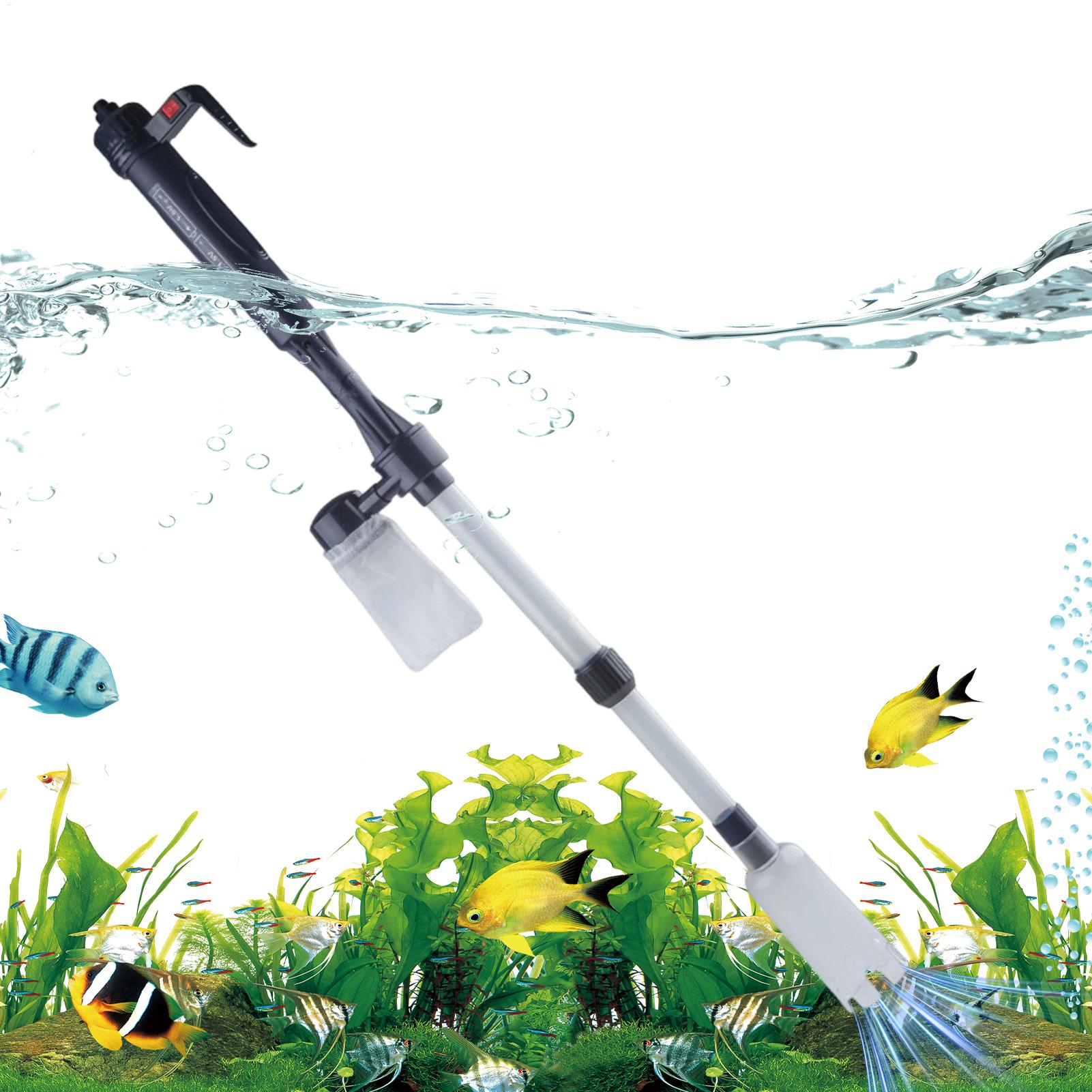Planted Aquarium Cleaning Kit - เครื่องทำความสะอาดพื้นตู้ปลาไฟฟ้า อุปกรณ์ทำความสะอาดตู้ปลา ปรับระดับการไหลของน้ำได้ ชุดทำความสะอาดตู้ปลา ทำความสะอาดทราย