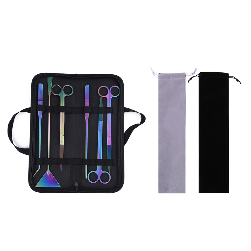 Planted Aquarium Cleaning Kit - ชุดกดสิวตู้ปลาทำจากสเตนเลสสตีลชุดเครื่องมือสำหรับพืชน้ำพลั่วสำหรับทำความสะอาดพืชน้ำหญ้าในตู้ปลา