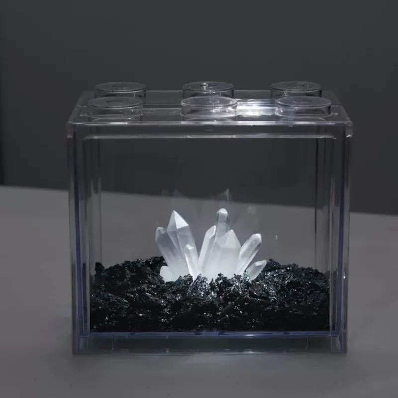 Aquarium Planet - Creative Betta TANK Decor คริสตัลคอลัมน์ปลาถังภูมิทัศน์เครื่องประดับปลากุ้ง Cave
