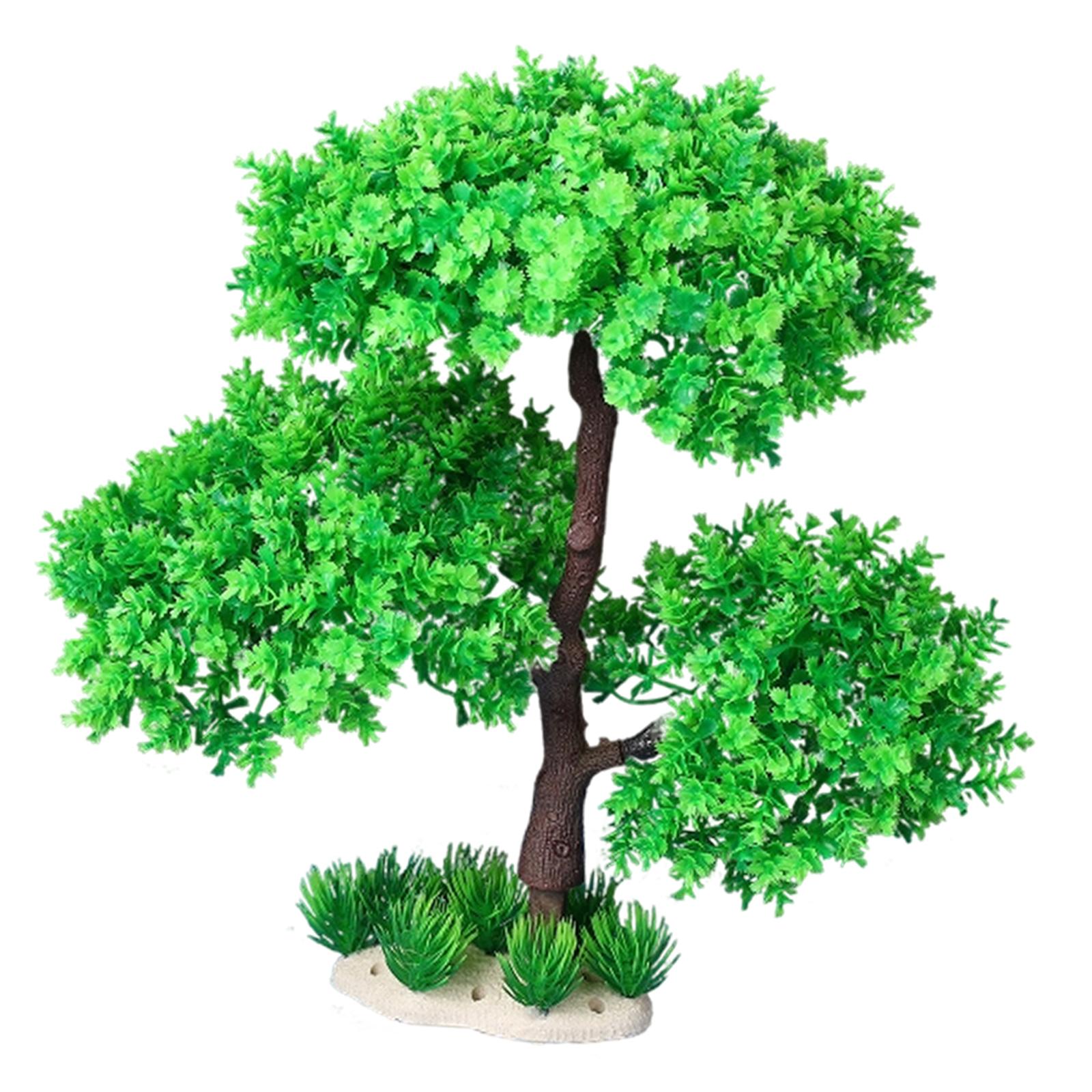 Planted Aquarium Models - ต้นไม้ประดับตู้ปลาสำหรับน้ำจืด อุปกรณ์ตกแต่งที่หลบภัยใต้น้ำ ต้นไม้จำลองเสมือนจริง ต้นไม้ประดับตกแต่งภูมิทัศน์ ต้นไม้ประดิษฐ์ ต้นบอนไซจำลอง