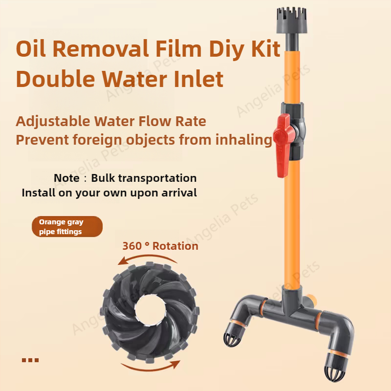 Planted Aquarium Cleaning Kit - ชุดอุปกรณ์ทำความสะอาดตู้ปลาแบบดูดจากด้านล่าง พร้อมฟิล์มกำจัดน้ำมัน PVC สำหรับตู้ปลา อุปกรณ์กรองตู้ปลา อุปกรณ์เสริม