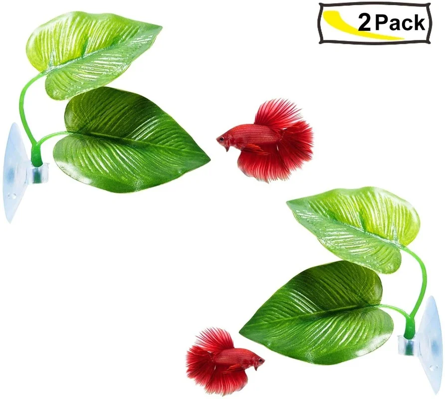 เปลญวนใบปลา Betta จําลองที่อยู - Aquarium Planted Tree บทวิจารณ์และราคา