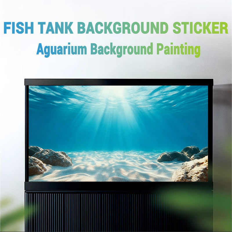 ทรายสีฟ้าใส ภาพวาดพื้นหลังตู้ป - Aquarium Planet บทวิจารณ์และราคา