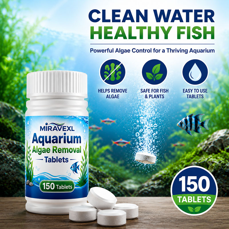 เม็ดกำจัดตะไคร่น้ำในตู้ปลา MIR - Planted Aquarium Algae Remover บทวิจารณ์และราคา