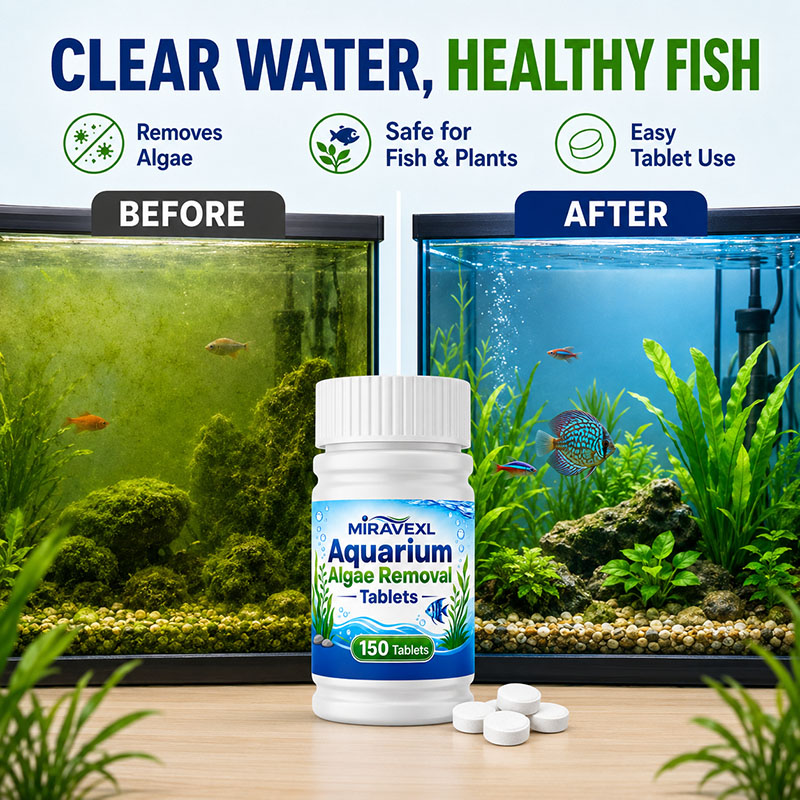 เม็ดกำจัดตะไคร่น้ำในตู้ปลา MIR - Planted Aquarium Algae Remover บทวิจารณ์และราคา