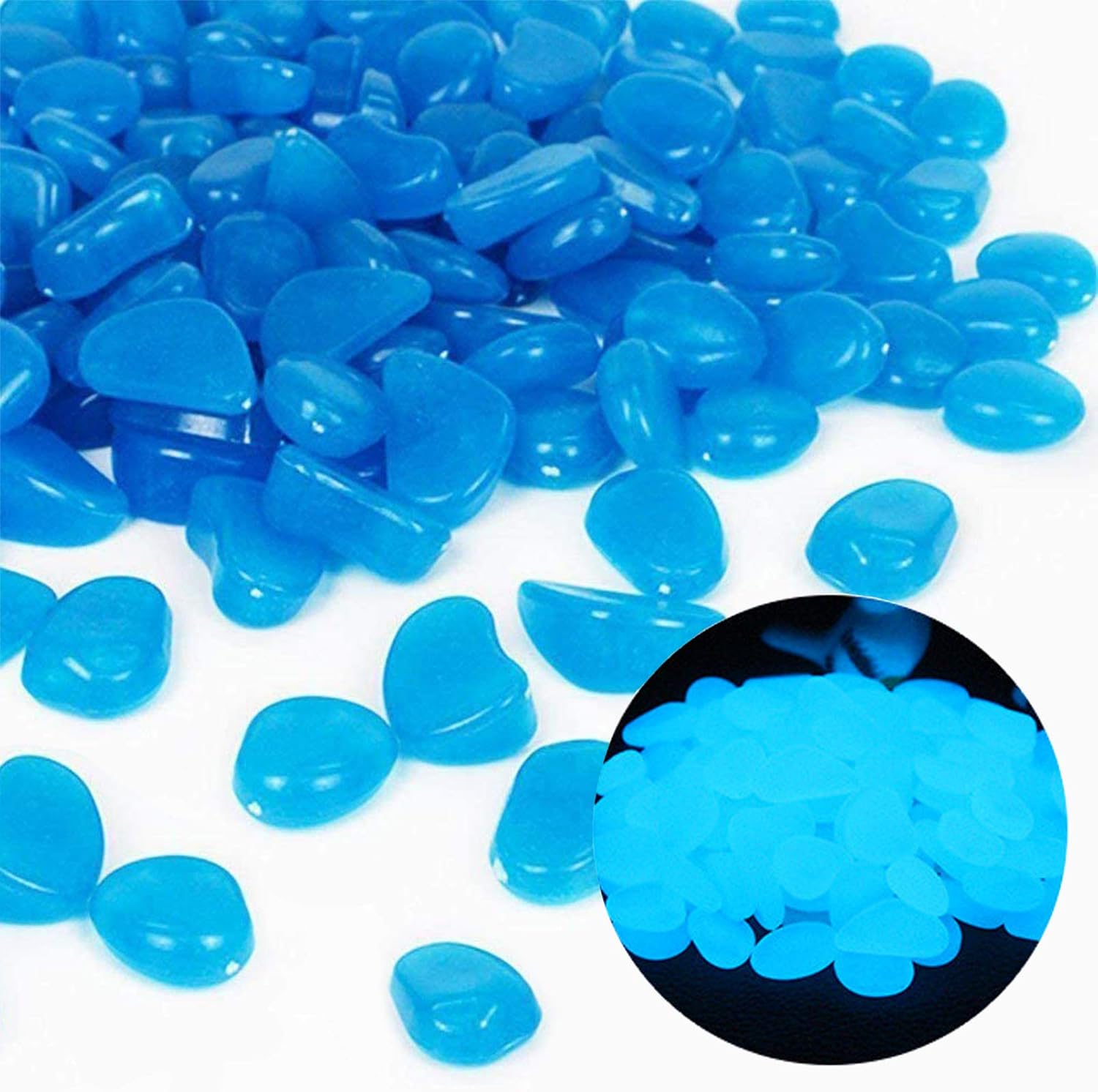 ถังปลา Rocks Glow Blue Pebbles - Aquarium Planted Aquarium บทวิจารณ์และราคา